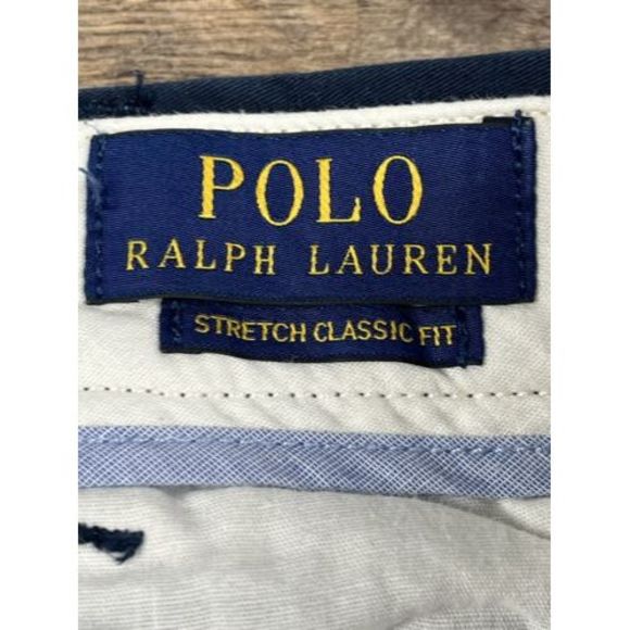 POLO Ralph Lauren Men's 50B Stretch Classic Fit Shorts Navy Blue - Picture 4 of 8
